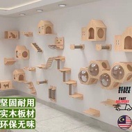 READY STOCK Solid Wood Cat Wall Mounted Type Cat Tree Cat House Cat Cage