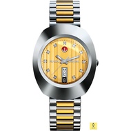 RADO Watch R12408633 / DiaStar The Original Automatic / Men's / Day Date / Stones / 35mm / SS Bracelet / Silver Gold