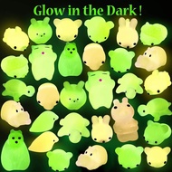 24pcs Luminous Mochi Squishy Animals Squishy Toys For Kids Antistress Ball Squeeze Favors Stress Relief Toys openalsg