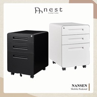 (NEST) NANSEN Mobile Pedestal (Pre-Assembled) - Office / Furniture / Storage / Drawer / Organizer