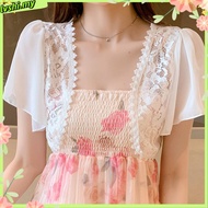 Plus size Women Bolero blazer White Black Short Sleeve Shrugs Lace Bolero filipiniana outerware card