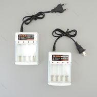 Smart Battery Power Charger 4-Slots Rechargeable Aa/Aaa Ni-Cd for 1.2V Separate Charging with US/EU 