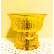 Thai Amulet (11.5cm) Bucha Offering Bowl / cup with stand