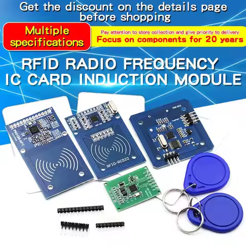 1PCS MFRC-522 RC522 RFID RF IC Card Induction Module IC Wireless Module Send S50 Fudan Card PN532 PN