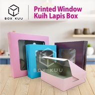 Color Kuih Box / Kotak talam / Kuih lapis / Kotak color Donut box / Brownies box /Swiss Roll /Kek pi