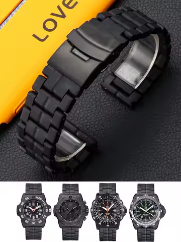 For Luminox Plastic Steel Strap Men's Anti-Allergy Outdoor Safety Waterproof 3051 3080 3150 8800 23m