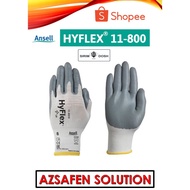 Ansell HyFlex 11-800 Nitrile Coated Protective Foam Glove Size M&L