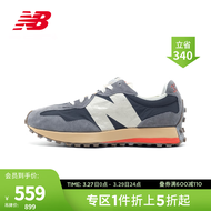 NEW BALANCE NB官方MS327RG男鞋女鞋327系列百搭休闲鞋运动鞋 灰色/藏青/白色 MS327RG 37(脚长22.5cm)