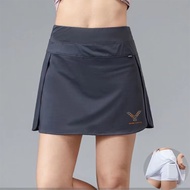 Victor Skirt 2023 Badminton Jersey Trouser Skirt Women's Sweat-absorbing Quick Drying Short Skirt Professional Competition Table Tennis Jersey Mesh Fast Dry Tennis Skirt