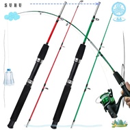 SUHUHD Fishing Rod, 2 Sections Carbon Spinning Rod, 2025 1.0m Length 107g Lure Weight Travel Fishing