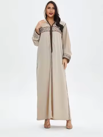 Ramadan Turkey Muslim Dress Women Elegant Hooded Abaya Moroccan Kaftan Islamic Clothing Hijab Djella