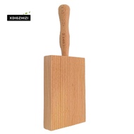 Pasta Making Board, Gnocchi Board, Beech Wood Gnocchi Board Butter Board Dough Scraper for Pasta and