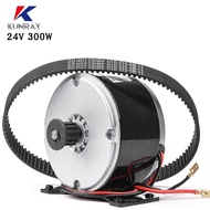 24V 300W MY1016 Brushed Motor For Electric Scooter With Belt Pulley  Motor High Speed Scooter Engine
