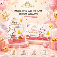 MYDORA 999.9 Gold Bar 0.2g 3D Birthday Series