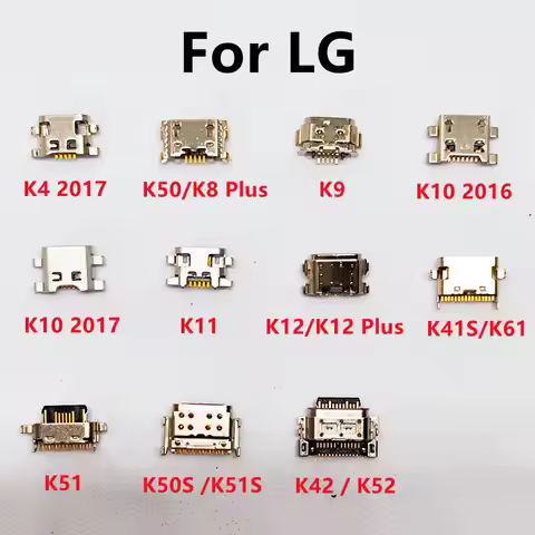 10Pcs New For LG K52 K42 K50S K51S K51 K41S K12 K11 K10 K9 K50 K4 USB Charging Port Dock Socket Plug