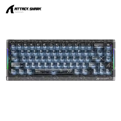ATTACK SHARK X68HE R68HE Wired 8KHz Magnetic Keyboard Rapid Trigger RT Snap Tap DKS MT TGL For PC Ga