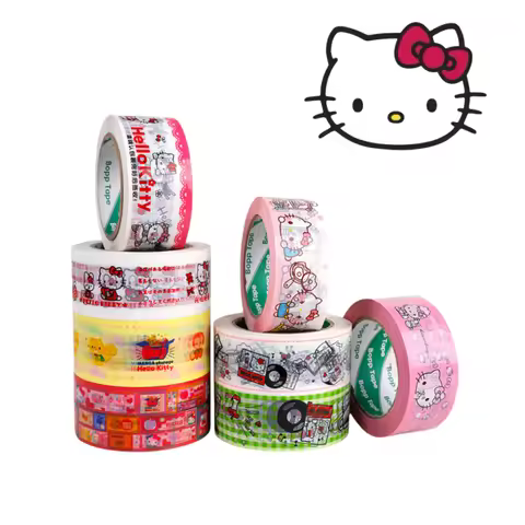 Kawaii cartoon Sanrio Hello kitty animation packaging tape cute gift packaging tape printing gift se