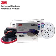 3M™ Random Orbital Sander 33628 เครื่องขัดกระดาษทรายลม 6 นิ้ว กระดาษทรายไตรแซค เบอร์ 1500 25แผ่น 3000 15แผ่น 5000 15แผ่น และ ฟองน้ำรองแป้นขัด