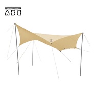 HILANDERDOD Beetle Tarp天幕  卡其色 TT5-655-TN TT5-655卡其色不含杆子地钉风绳