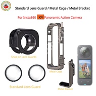 Standard Lens Guards For Insta360 X4 Metal Cage Metal Bracket Protective Accessories For Insta360 ONE X4 Action Camera