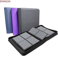 DANILOA Toploader Binder, PU 4 Pocket Toploader Album, Practical Waterproof Dustproof 112 Toploaders