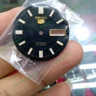 PLAT | DIAL JAM SEIKO 5 AUTOMATIC 7009 7S26 HITAM BLOCK RADIUM GRADE B
