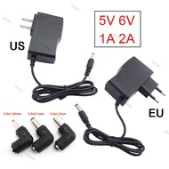 AC 220V to DC 5V 6V 1A 2A  Power Supply Adapter Charger 5.5x2.1 3.5x1.35 DC Jack Right Angle Connect