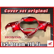 Cover Set Honda Ex5 Dream 110 Fi [ RED ] 100% HONDA Original