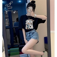 Design, Bugs Bunny Factory 24 Hours Delivery Cotton T-shirt, Women's Clothing, Short Sleeves, Tops K