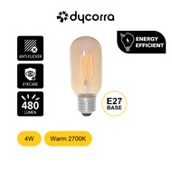 Dycorra LED Filament Bulb T45 (Tint) E27 4W Warm Retro Edison Tinted Glass Bulb Lamp Vintage