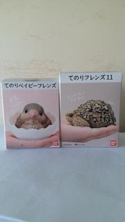 全新 手掌朋友 Bandai  Mofu Mofu Tenori Friends 2, 11  no. 6 文鳥， no.3 巴西龜 盒蛋