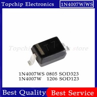 100pcs 1N4007W T7 1N4007WS 1N4007  SOD-323 0805 SMD Switch Diode 1206 SOD-123