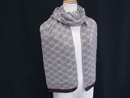 GUCCI Sherry Line GG印花小姐圍巾/披肩，粉米色，FL9604，成色極佳。