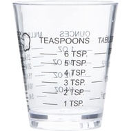 ChefCraft Classic Plastic Measuring Cup, 1 oz/Teaspoon/Tablespoon, Transparent