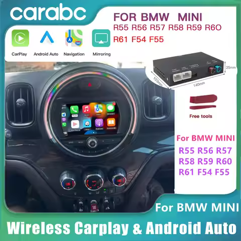 CARABC Wireless carplay Android Auto For BMW Mini Cooper NBT CIC R55 R56 R57 R58 R59 R60 R61 AirPlay