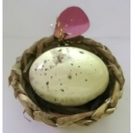 Eggs In A Woven Basket Cute To Show Off Size 6x6.3x3.5 cm.