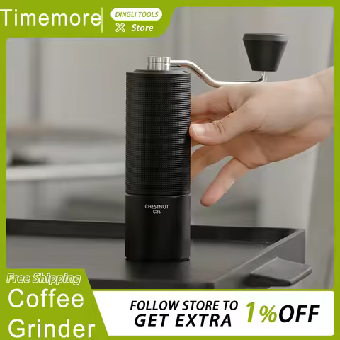 TIMEMORE Chestnut C3S/C5ESP Manual Coffee Grinder Upgrade All-metal Body Anti-slip Design Portable G