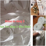 (FREE LOCK HEAD) 3 METER-TEETHED ZIPPER_ SPECIALIZED FOR SEWING BLANKET DRAP PILLOWS