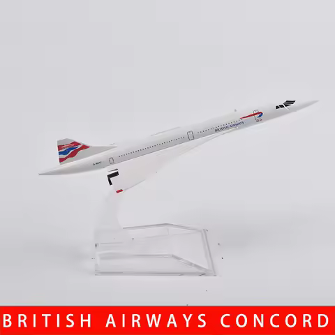 JASON TUTU 16cm BRITISH AIRWAYS CONCORDE Airplane Model Airplane Diecast Metal 1/400 Scale Planes