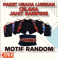PAKET USAHA CELANA VOLI PRINTING SAMPING