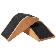 [IpvCQZ]Gym Accessories 2 Pack Squat Wedge Block Cork Non-Slip Wedge and Calf Raise Block Slant Boar