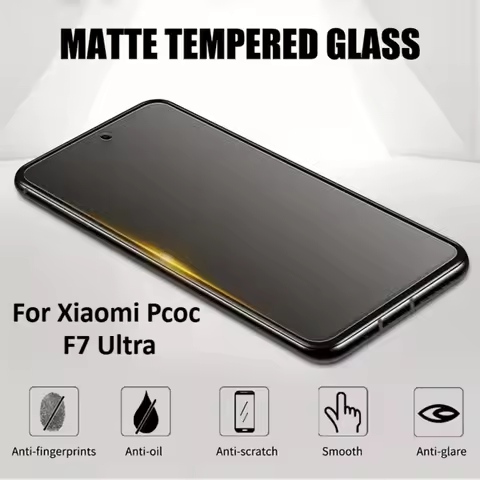 2Pcs Matte Frosted Tempered Glass for Xiaomi Pcoc F7 Ultra Pcoc F7 Pro Pcoc X7 Pro C71 X6 Neo Screen