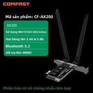 Comfast | Thẻ Mạng Không Dây Gaming AX200 PCI-E M2 Đôi Băng Tần 5G Bluetooth 5.2 WiFi6