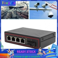 youpins Yunseity Industrial Ethernet Switch  4 Port 10 100M Gigabit SFP Optical with Auto Negotiatio
