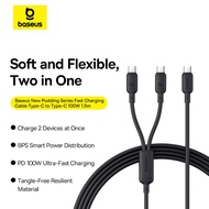 Baseus New Pudding Series Fast Charging Cable Type-C to C+C 100W