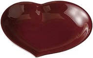 Delica Ware Asymmetrical Heart Curry &amp; Pasta (Brown) [9.8 x 9.4 x 1.7 inches (25 x 24 x 4.3 cm)] [Restaurant, Inn, Japanese Tableware, Restaurant, Commercial Use, Tableware, Tableware, Dinnerware]