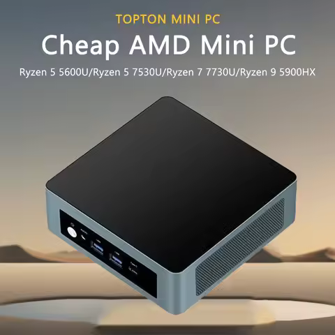 Hot Sale AMD Mini PC Ryzen 9 5900HX R7 7730U R5 7530U Windows 11 Pro 2x DDR4 NVMe SSD Gaming Desktop