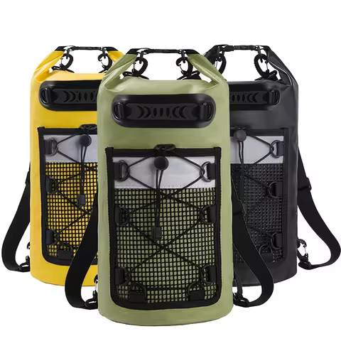 Waterproof Ocean Swimming Backpack PVC Fashing Diving Compression Storage Dry Pack Bag Men Women Kay