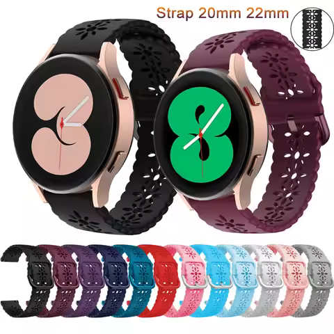 20mm 22mm Band for Samsung Galaxy 4/Classic/Active 2 40mm/44mm 42mm 46mm sport Silicone bracelet hua