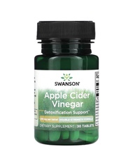 แอปเปิ้ลไซเดอร์ของ Swanson (Apple Cider Vinegar) 200 mg 30 เม็ด ผลิตภัณฑ์อาหารเสริมสำหรับผู้ตั้งการลดน้ำหนัก สุขภาพไขมัน